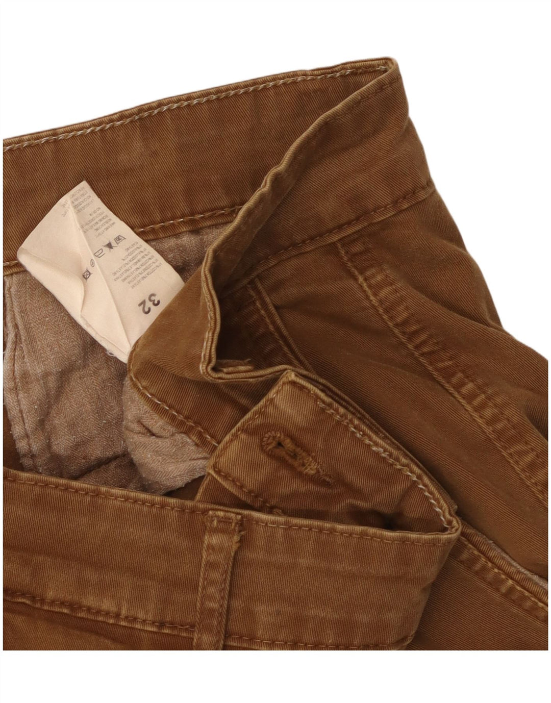 Pantaloni cargo slim da uomo Lyle & Scott W32 L33 in cotone marrone
