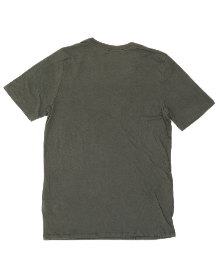NIKE T-shirt da uomo Dri Fit Top piccolo in poliestere a righe kaki
