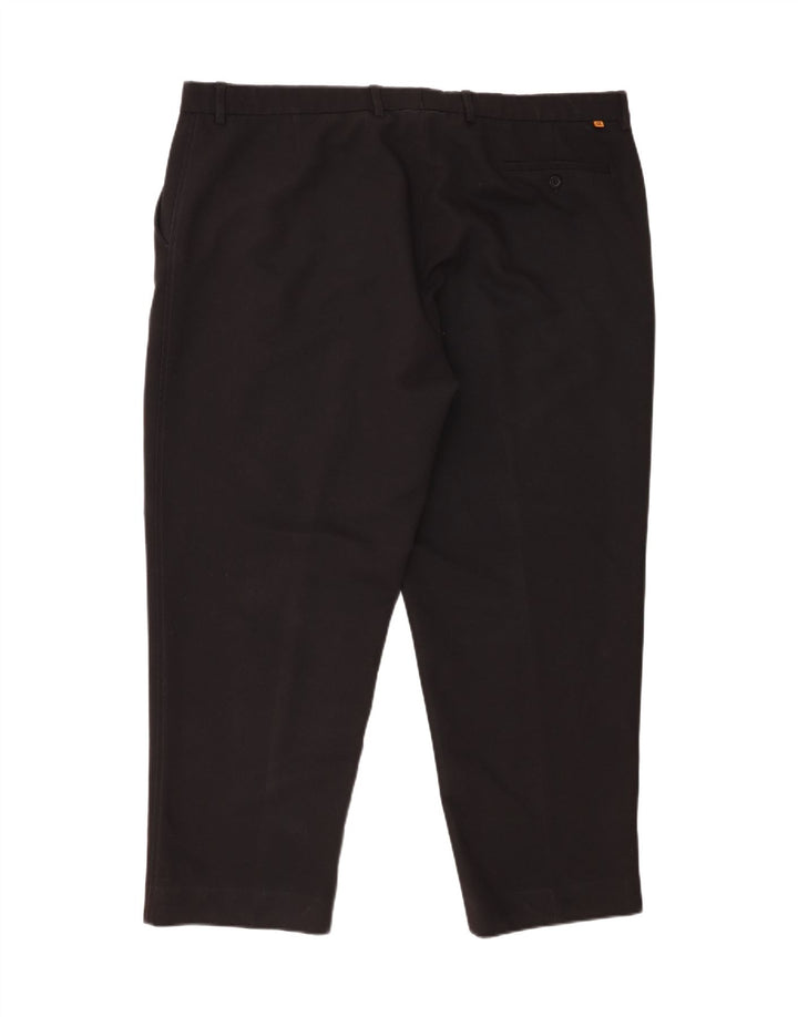 Pantaloni chino dritti da uomo Farah W44 L29 poliestere nero