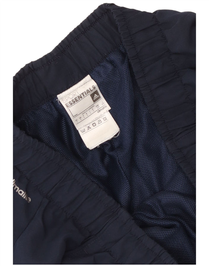 Pantaloncini sportivi Adidas Climalite da uomo di grandi dimensioni in poliestere blu navy