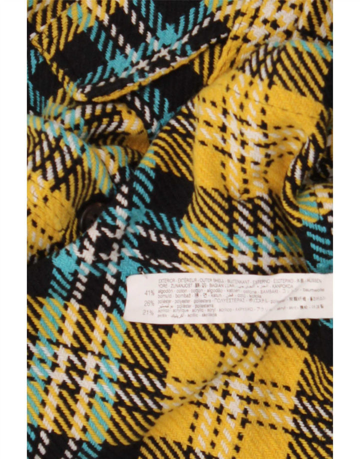 Camicia Zara da uomo in flanella di cotone a quadri multicolore medio