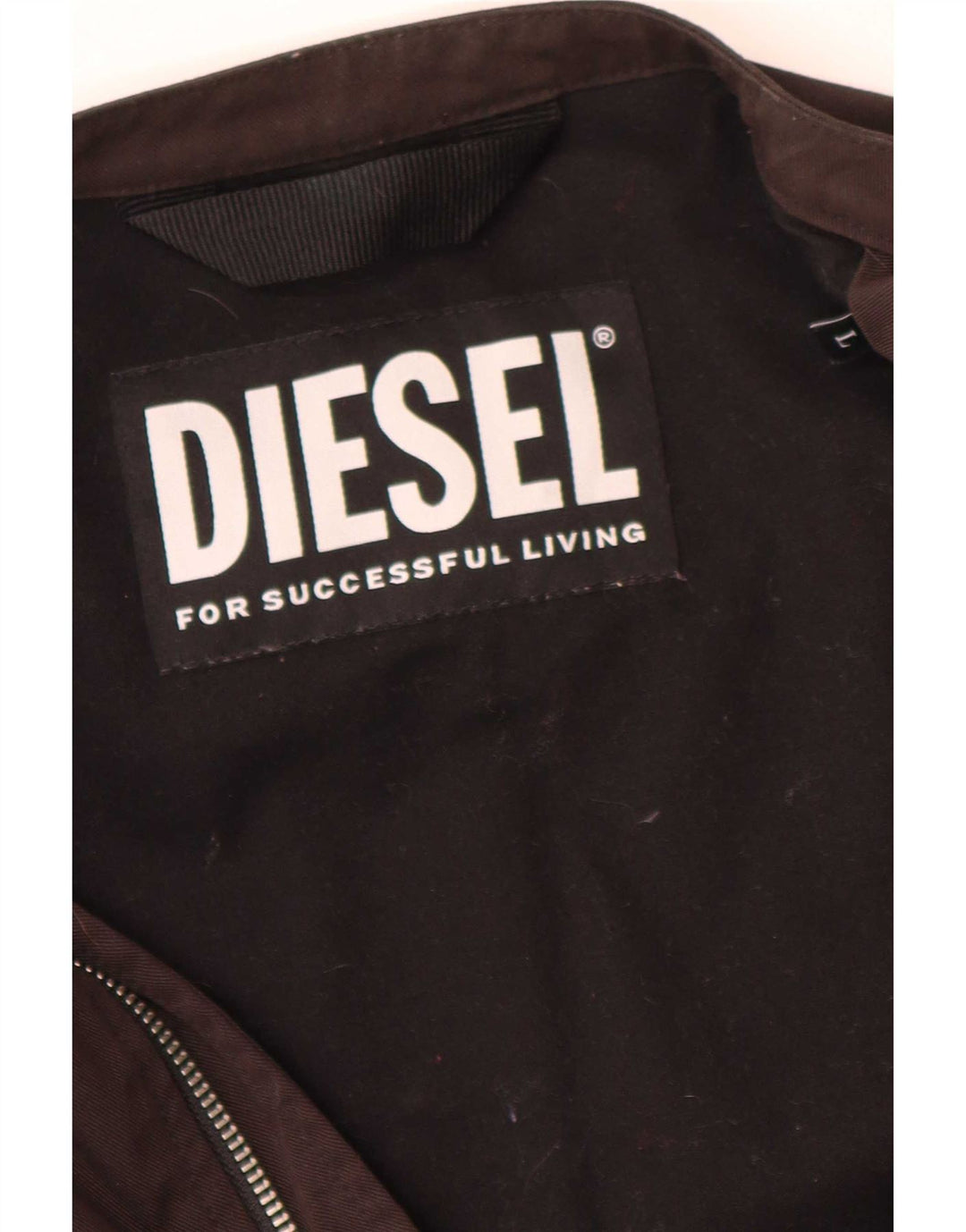 Giubbotto bomber da uomo Diesel UK 40 Large in nylon marrone