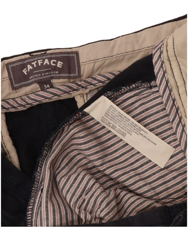 Pantaloncini chino da uomo Fat Face W34 Large in cotone blu navy