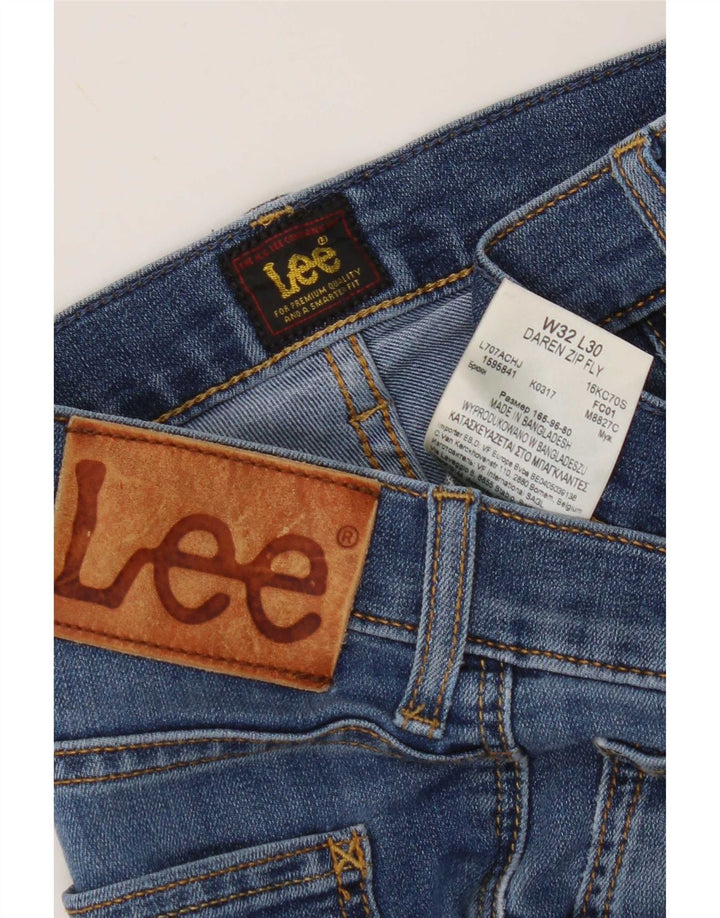 Jeans dritti da uomo Lee Daren Zip Fly W32 L30 cotone blu