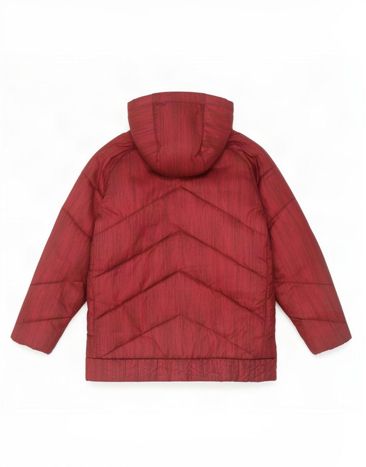 Giacca imbottita con cappuccio Nike da bambino 13-14 anni XL rossa in poliestere