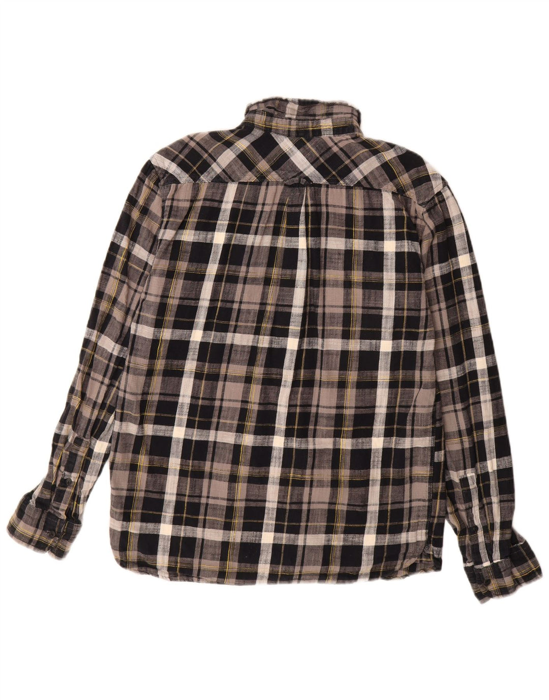 Camicia Levi's da uomo in flanella di cotone a quadri grigio medio