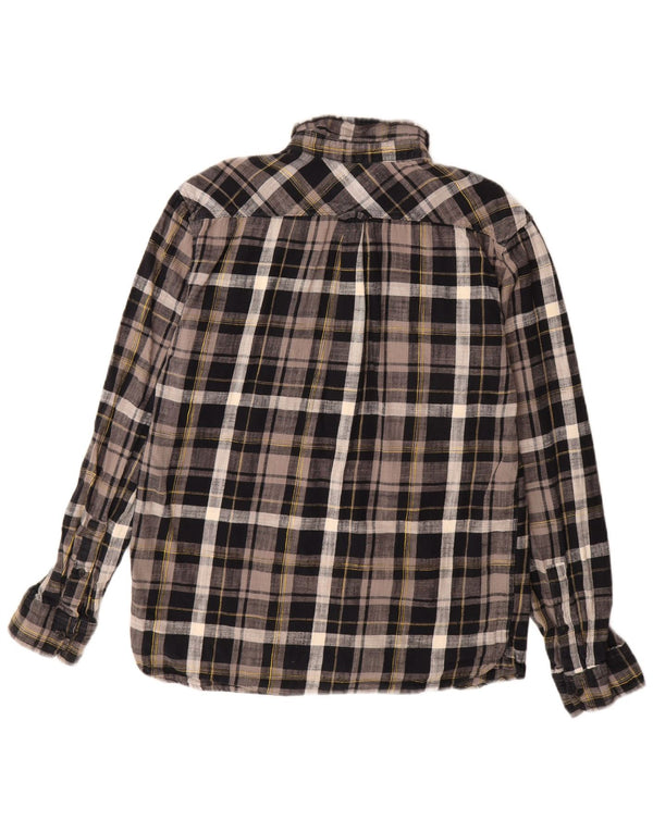 Camicia Levi's da uomo in flanella di cotone a quadri grigio medio