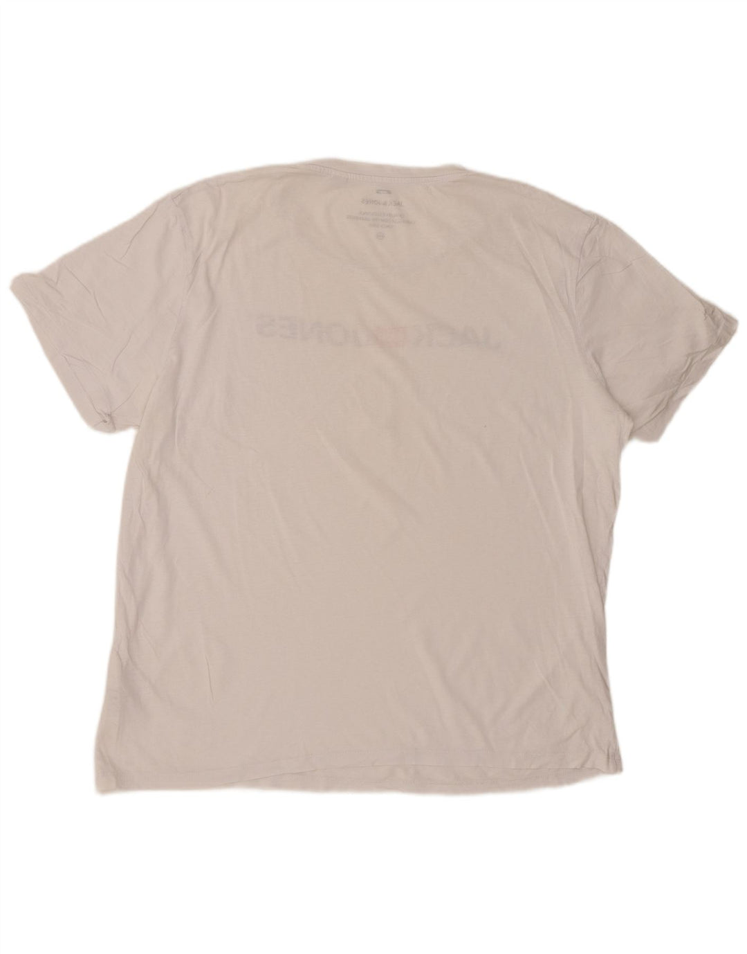 JACK & JONES T-shirt grafica da uomo 2XL bianca in cotone