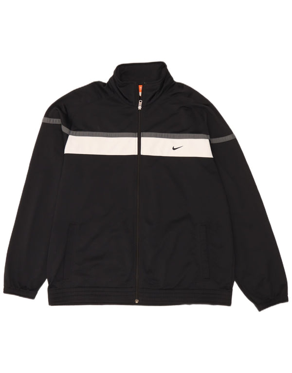 Giacca da tuta da uomo Nike UK 46/48 XL Poliestere color block nero