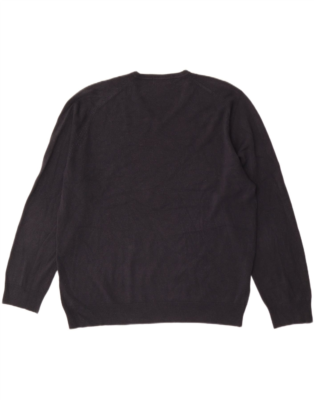 Maglione maglione con scollo a V da uomo Marks & Spencer XL blu navy acrilico