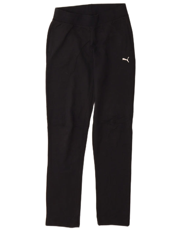 Pantaloni della tuta da donna Puma UK 8 Small Blu Navy Cotone