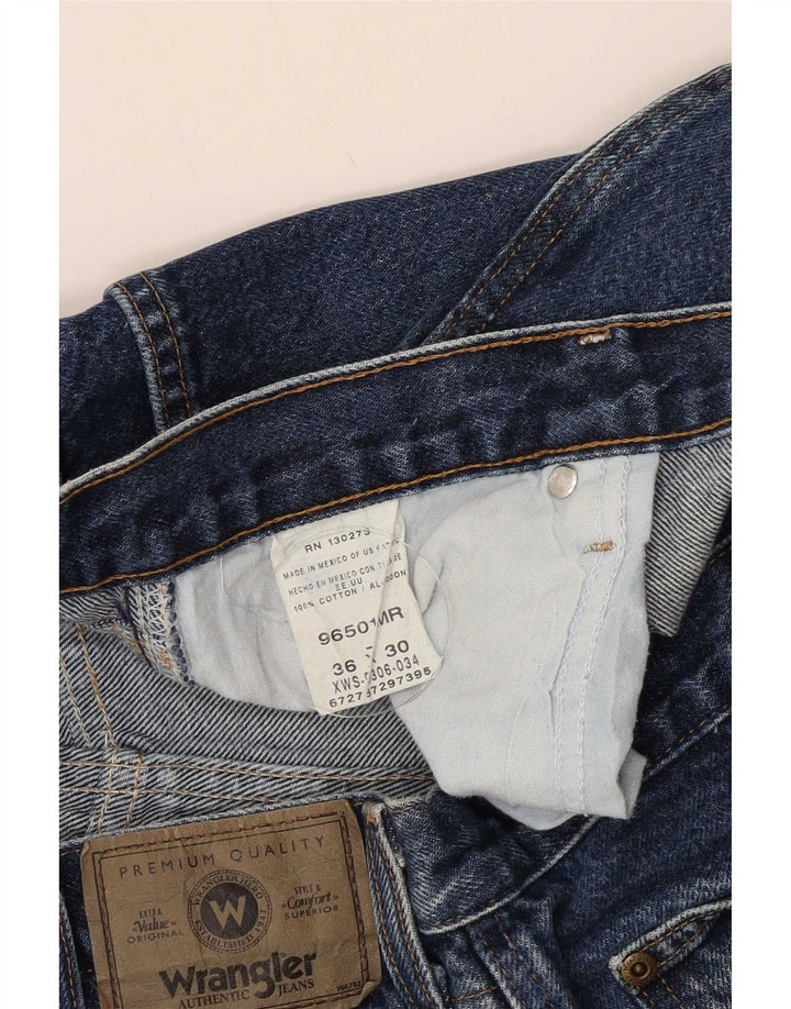 Jeans dritti da uomo Wrangler W36 L30 cotone blu