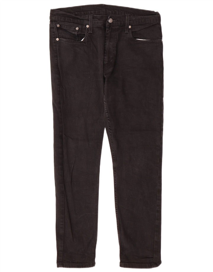 LEVI'S Jeans da uomo 512 slim affusolati W33 L27 cotone nero