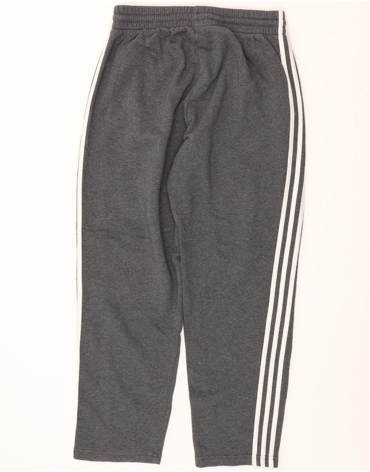 Pantaloni da tuta da uomo ADIDAS in cotone grigio medio