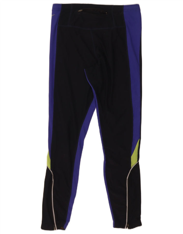 Leggings Nike Dri Fit da uomo UK 38/40 Poliestere color block medio nero