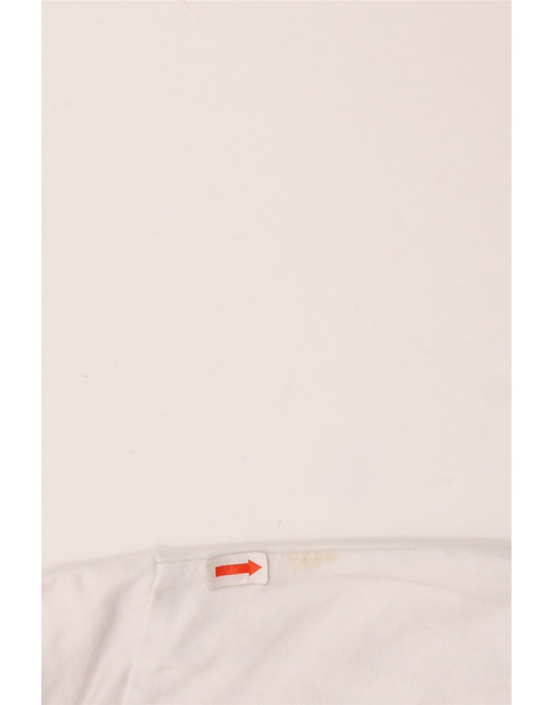 ELLESSE T-shirt grafica da donna corta Top UK 10 piccola cotone bianco