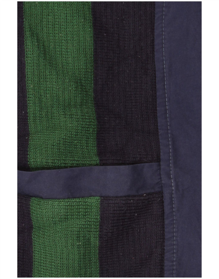 Giubbotto bomber da uomo VINTAGE UK 42 XL Blu navy Colourblock