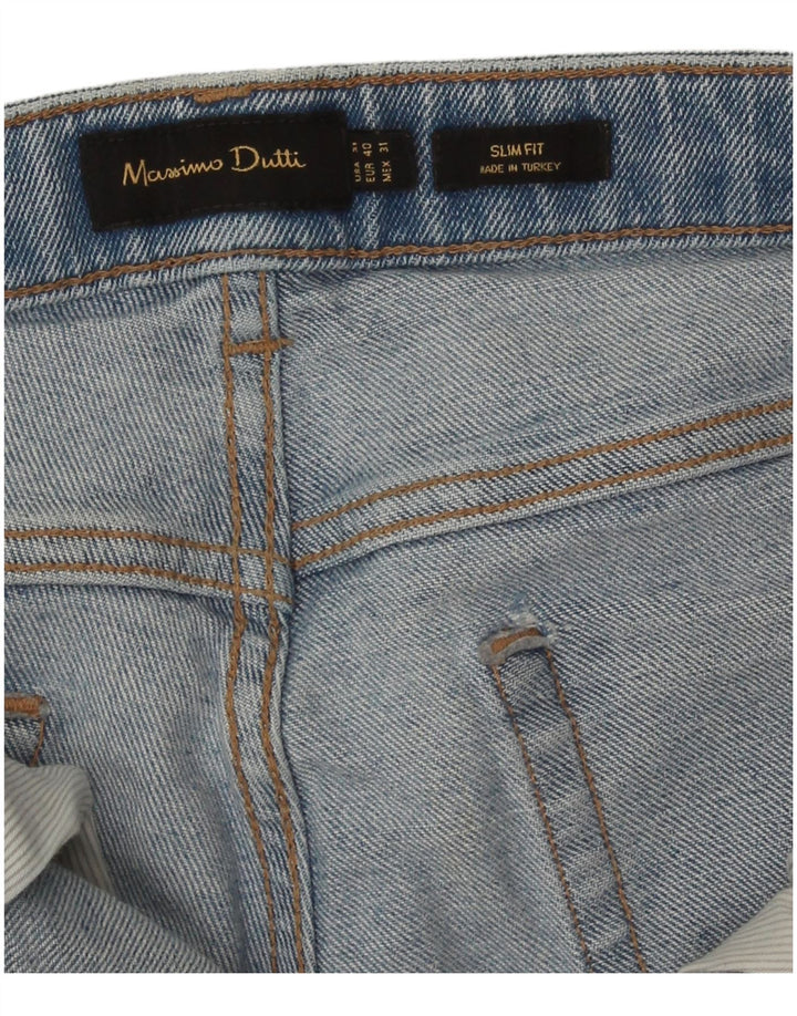 Jeans slim da uomo Massimo Dutti EU 40 medio W31 L33 blu