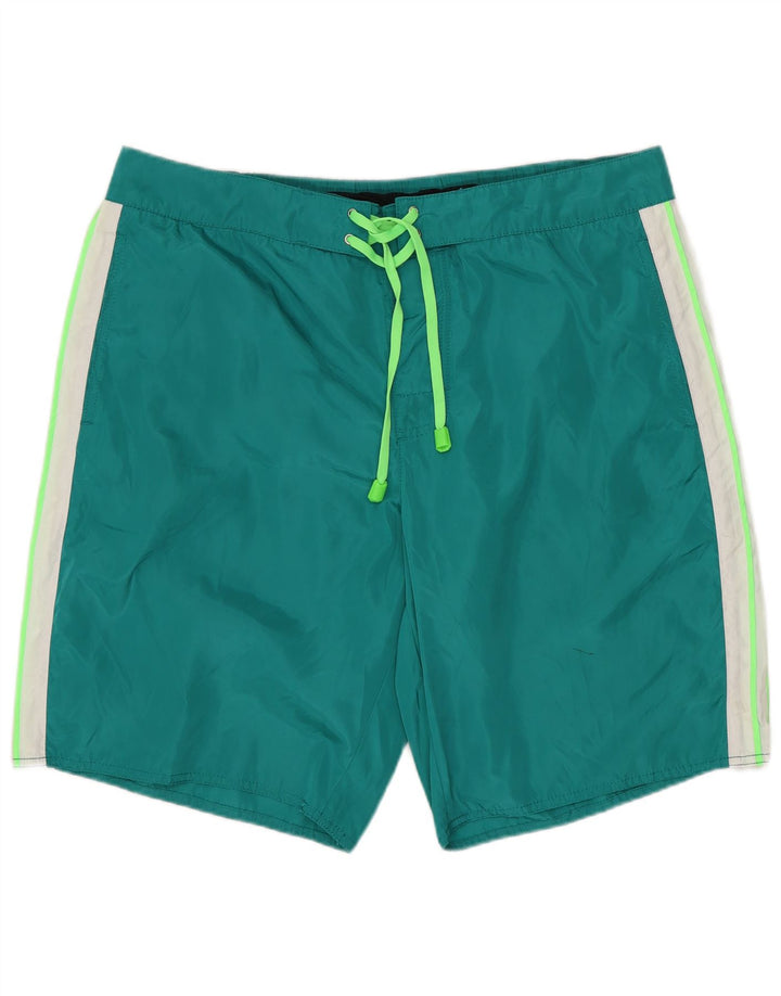 Pantaloncini da bagno da uomo Coast XL Poliestere color block turchese