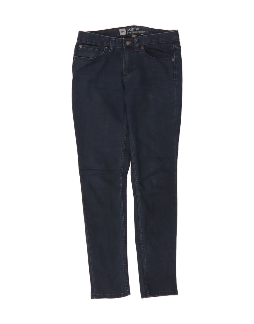 MOSSIMO Womens Skinny Jeans US 8 Medium W32 L32 Navy Blue Cotton Vintage Mossimo and Second-Hand Mossimo from Messina Hembry 