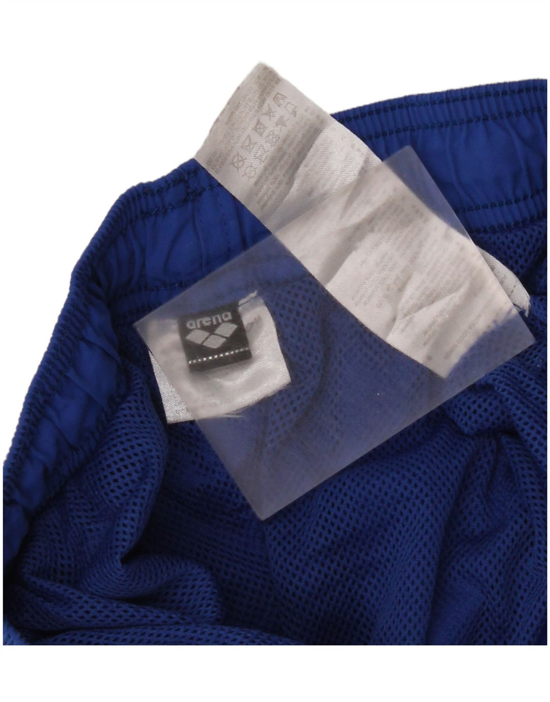 Pantaloncini sportivi grafici da uomo Arena in poliestere blu medio