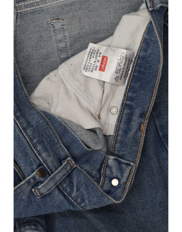 Jeans dritti da uomo Wrangler W34 L30 cotone blu