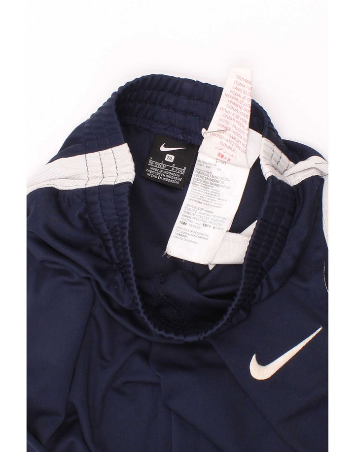 Pantaloni della tuta da ragazzo Nike 6-7 anni Large Blu Navy Colourblock