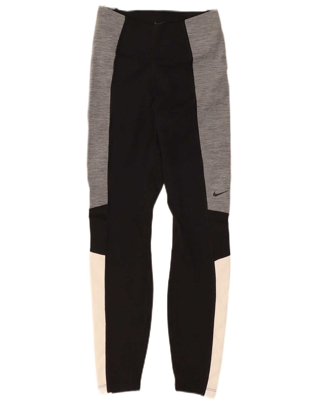 Leggings Dri Fit da donna NIKE UK 4 XS poliestere color block nero