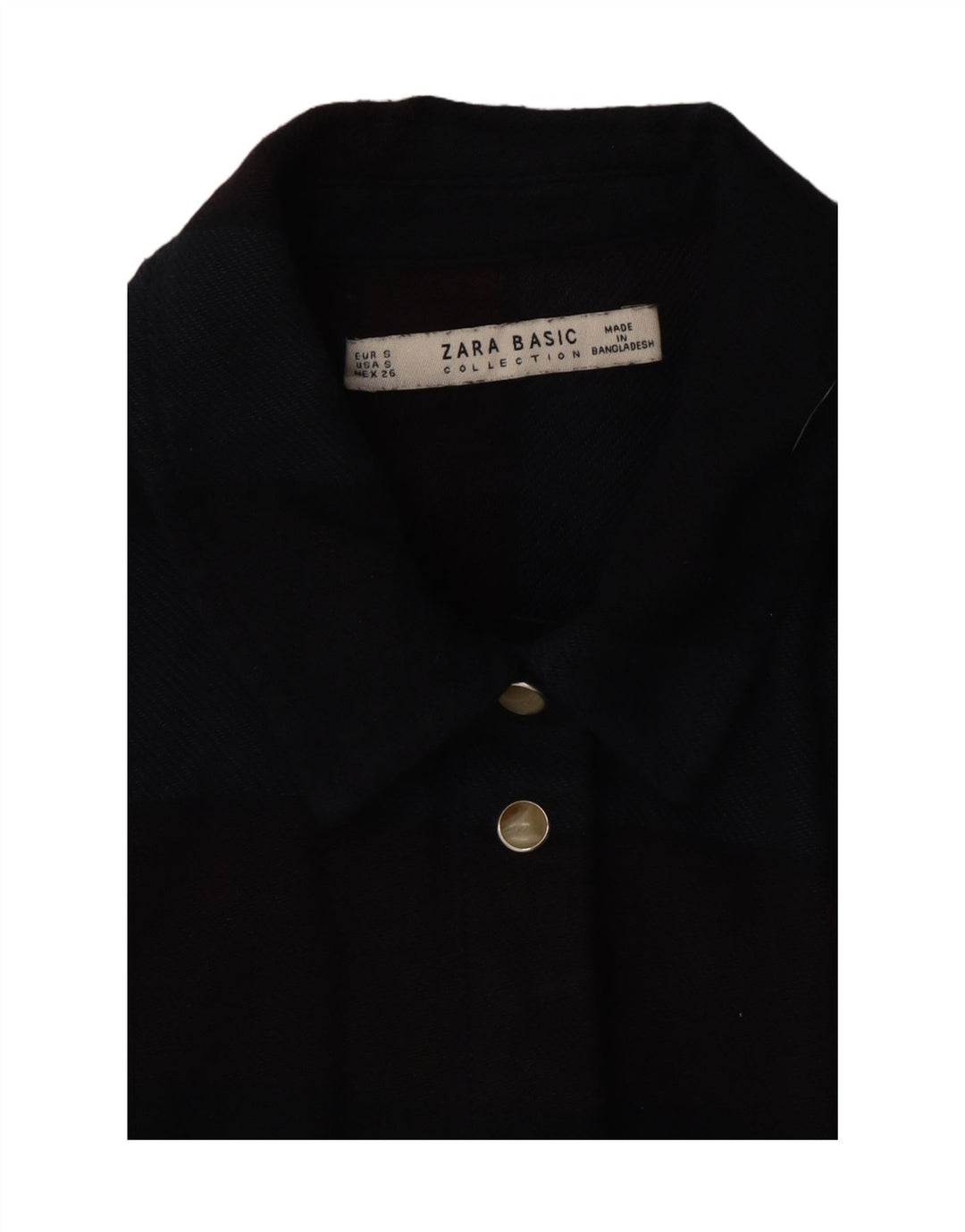 ZARA Womens Shirt Dress UK 10 Small Black Plaid Vintage Zara and Second-Hand Zara from Messina Hembry 