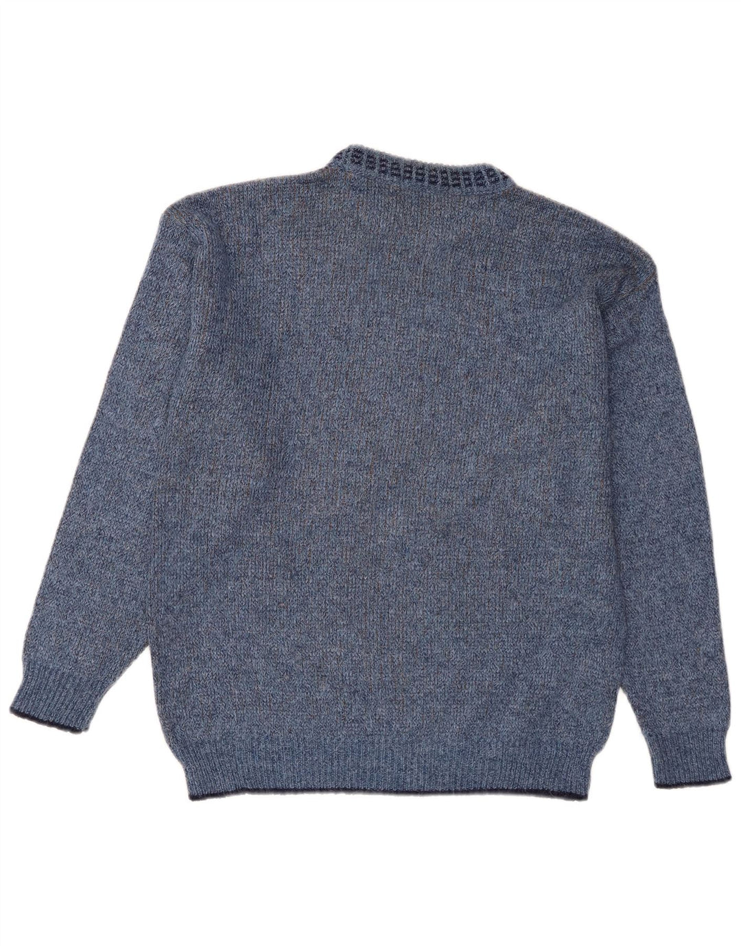 Maglione maglione girocollo da uomo St Michael piccolo acrilico geometrico blu