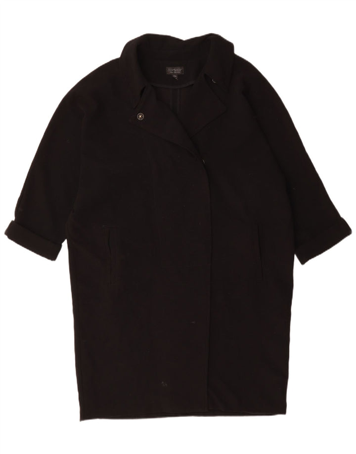 Soprabito oversize da donna Topshop UK 14 grande poliestere nero