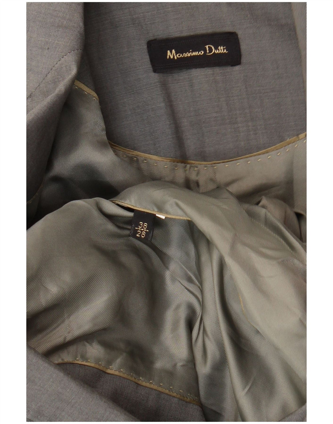 MASSIMO DUTTI Giacca blazer da donna a 2 bottoni EU 38 piccola grigia