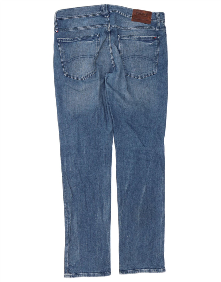 Jeans dritti da uomo Tommy Hilfiger W34 L32 cotone blu