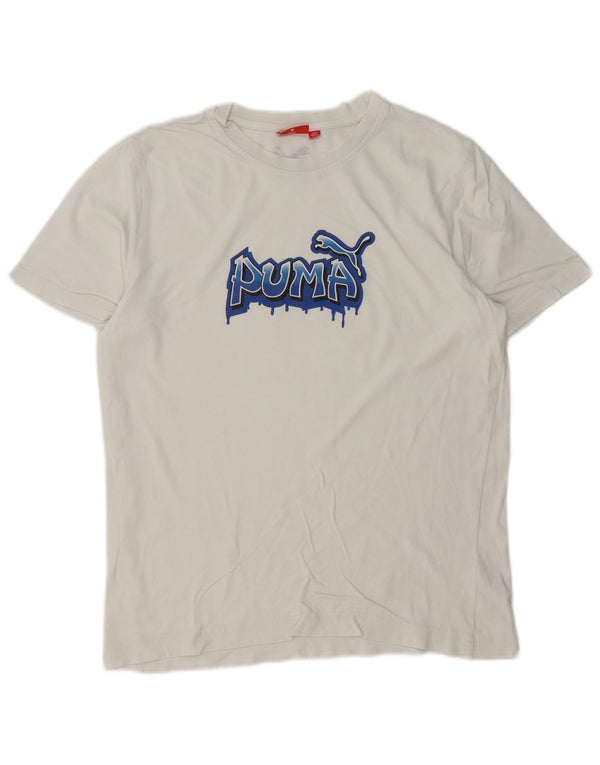 T-shirt grafica da uomo Puma Top bianca media