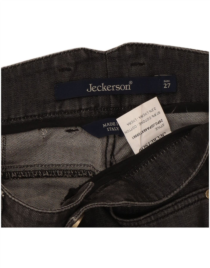 Jeans slim da donna Jeckerson W27 L29 cotone nero