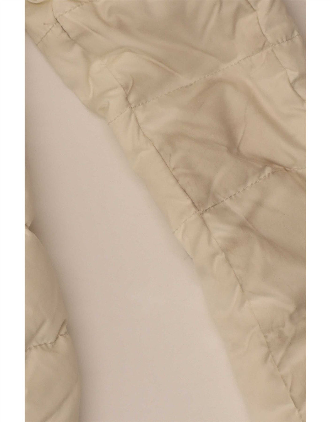 Giacca imbottita da donna Tommy Hilfiger UK 14 poliestere bianco sporco medio