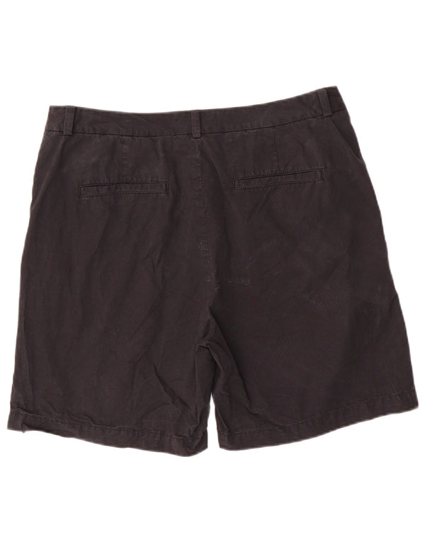 Pantaloncini chino da donna Marks & Spencer UK 14 Large W32 cotone nero
