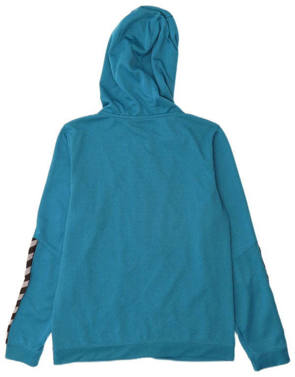 Felpa con cappuccio e zip grafica da donna Hummel UK 16 Large Blue Colourblock