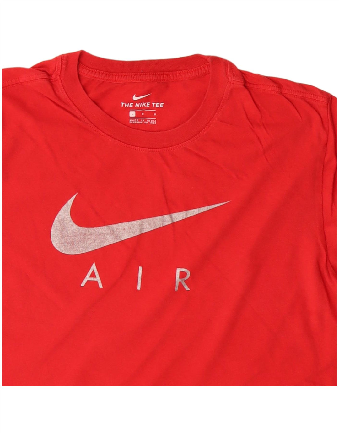 T-shirt grafica da uomo Nike Top grande in cotone rosso