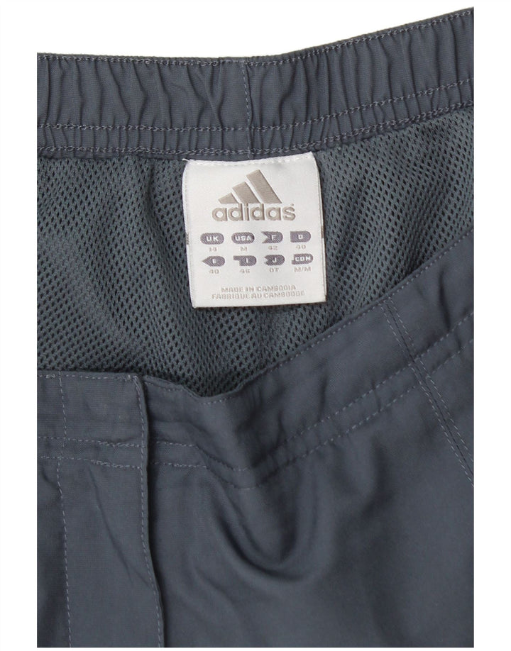 Pantaloni da tuta ADIDAS Capri Cargo da donna UK 14 Poliestere grigio medio