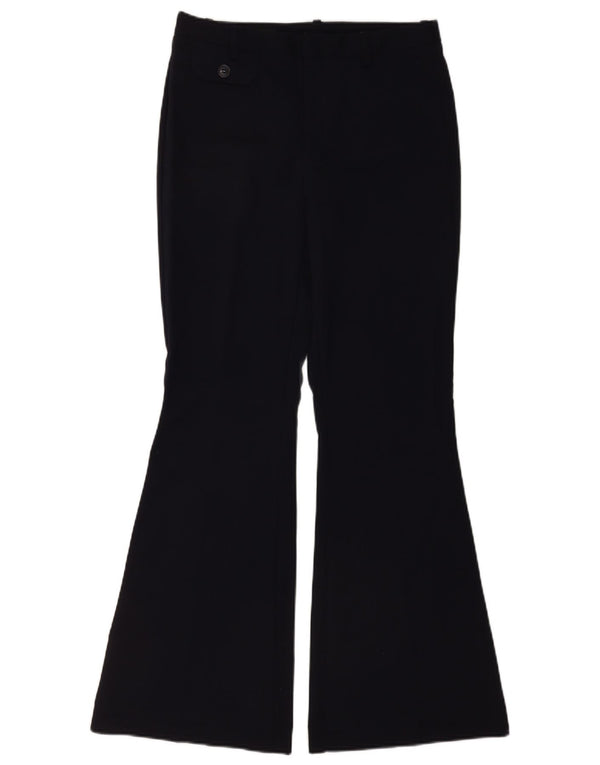 Pantaloni casual svasati da donna Zara piccoli W26 L31 blu navy