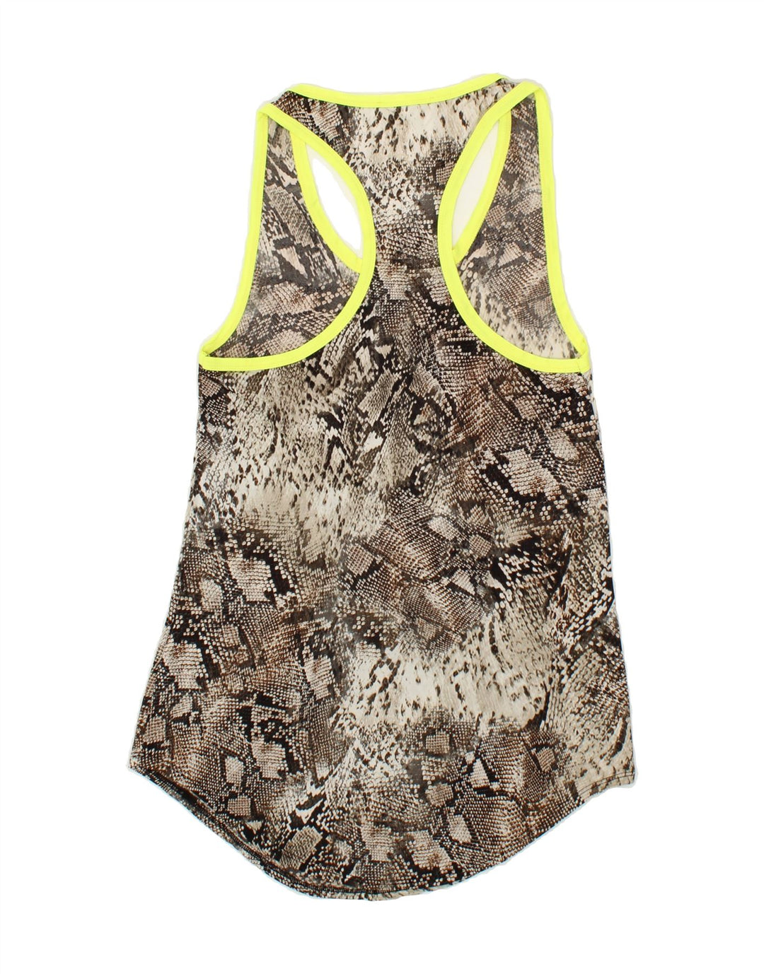 NORTHLAND Womens Vest Top UK 10 Small Grey Animal Print Polyester Vintage Northland and Second-Hand Northland from Messina Hembry 