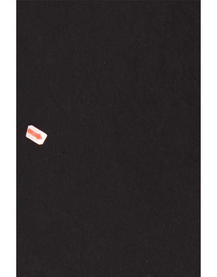 Canotta grafica da donna VINTAGE UK 12 cotone nero medio