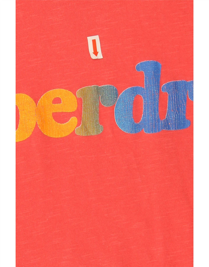 T-shirt grafica da uomo Superdry Top piccola in cotone rosso