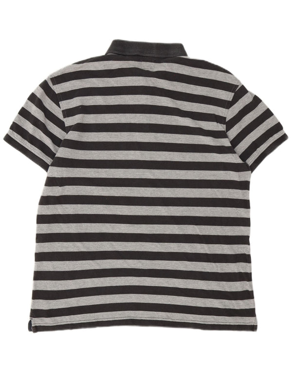Polo Levi's da uomo XL in cotone a righe grigie