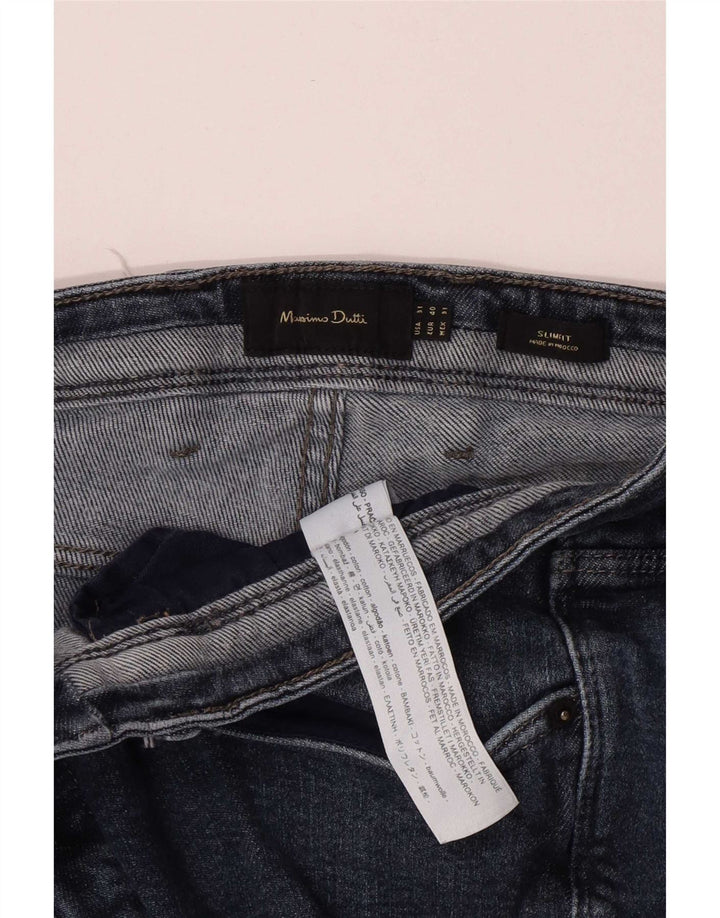 Jeans slim da uomo Massimo Dutti W31 L29 cotone blu
