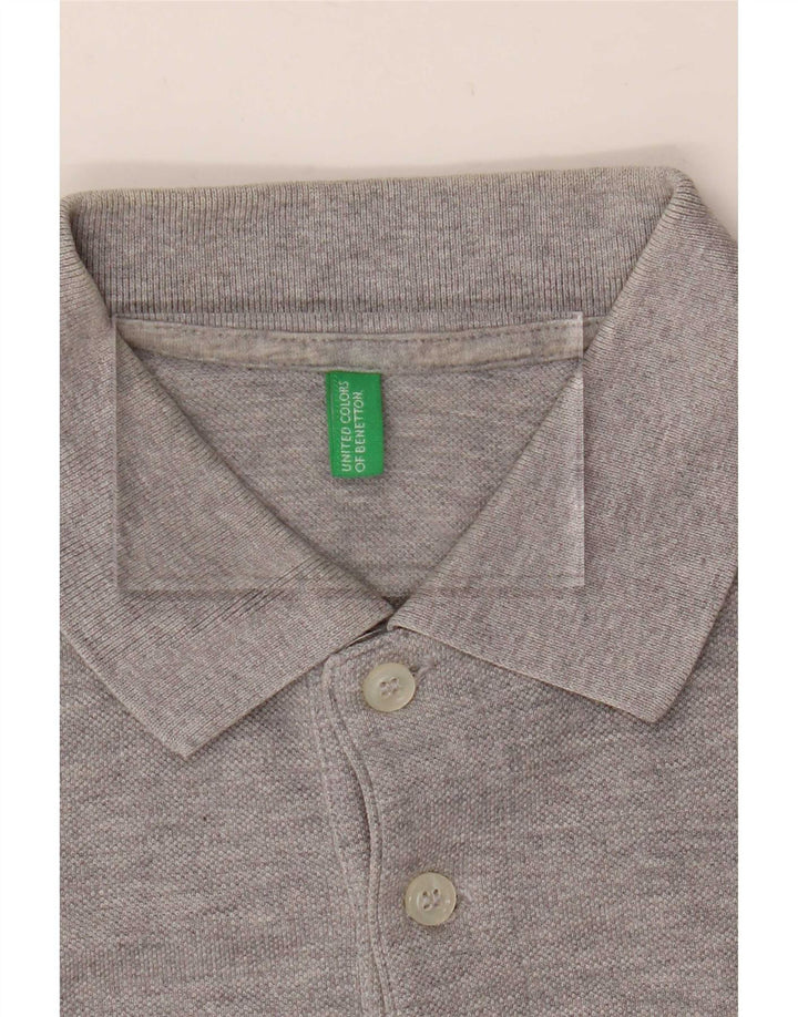 Polo Benetton Uomo Piccola Grigia