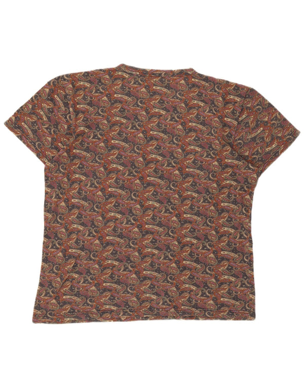 T-shirt grafica da donna Cerruti 1881 Top UK 6 XS multicolore Paisley
