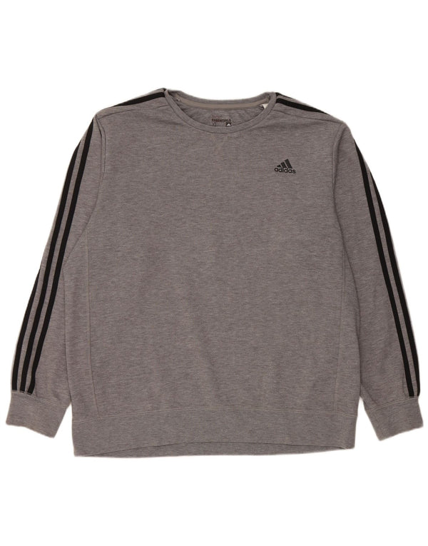 Felpa da uomo Adidas Jumper XL Poliestere chiazzato grigio