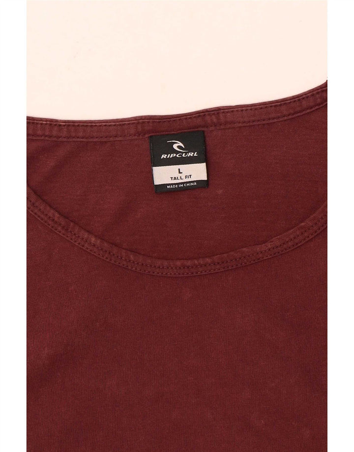 T-shirt alta da uomo Rip Curl Top grande bordeaux